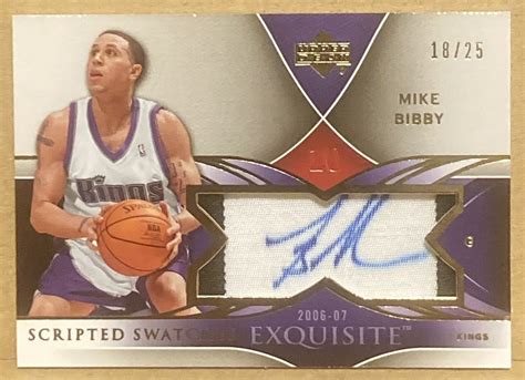 Mike Bobby 2006 07 Upper Deck Exquisite Collection Scripted Swatches