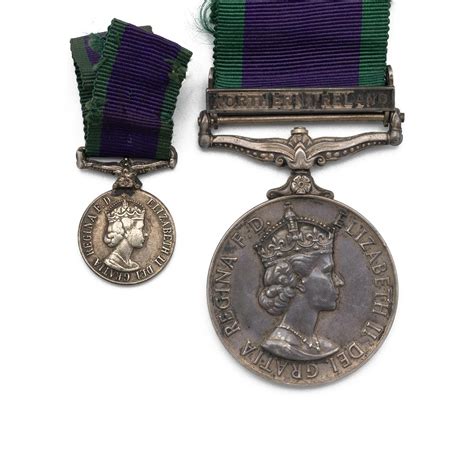 Erii General Service Medal With Clasp Northern Ireland Of