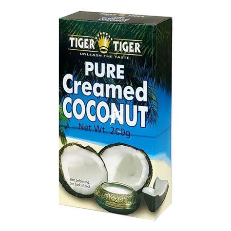 Tiger Tiger Pure Creamed Coconut Block 200g Starry Kent