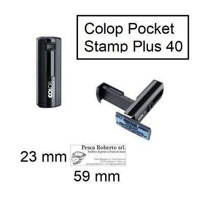 Large Pocket Stamp Colop Pocket Stamp Plus 40 Custom Stamp