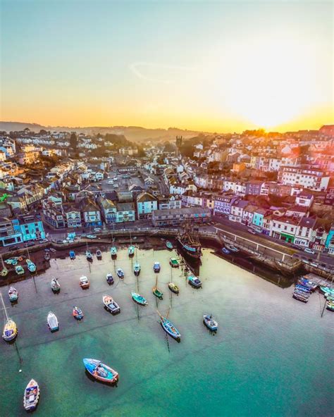 Brixham Harbour Sunset - CutLeaf Productions