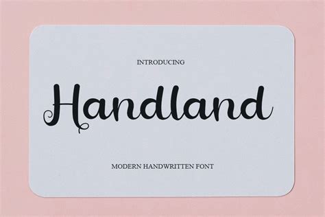 Handland Font By NYA Letter Creative Fabrica