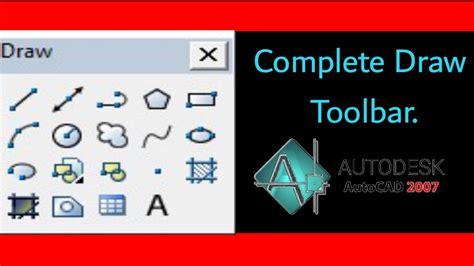 Draw Toolbar Use In Autocad Autocad Bangla Tutorial Youtube