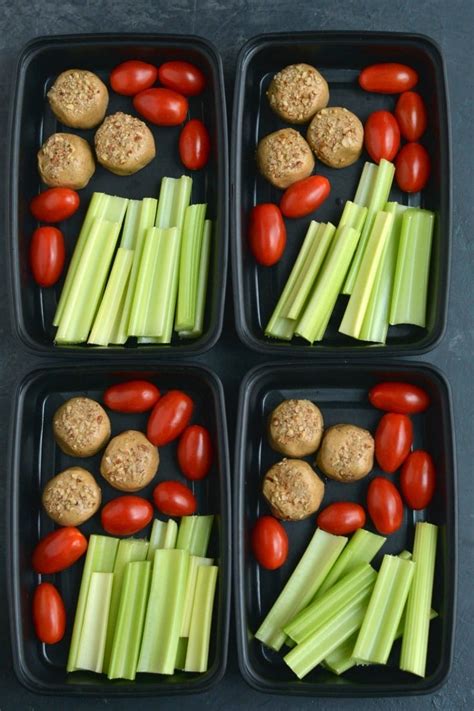 Meal Prep Protein Bite Snack Box {Vegan, Low Carb} - Skinny Fitalicious