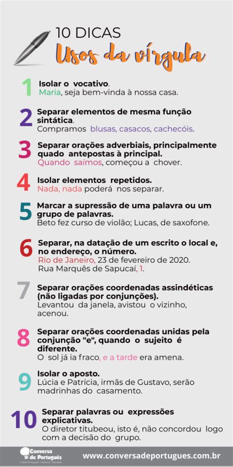 Por Gentileza Tem Virgula - 10 dicas sobre o uso da vírgula – Conversa de Português