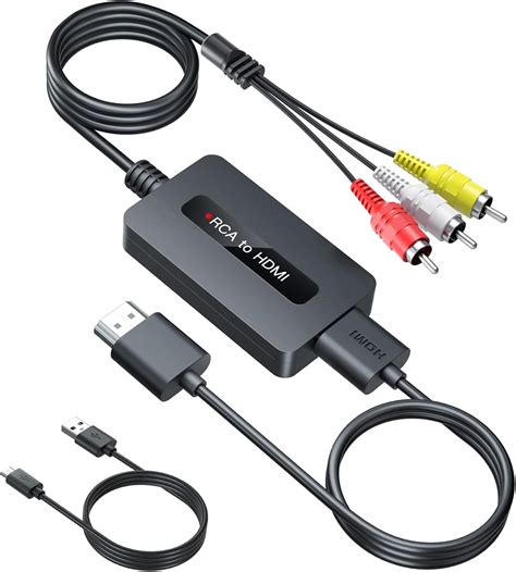 male rca  hdmi cable converter cvbs composite av  hdmi converter
