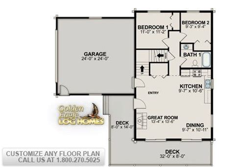 A floor plan by Golden Eagle Log Homes. Golden Eagle Log Homes has 1000+ floor plans. | Log home ...