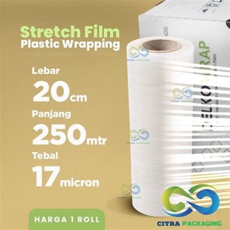 Jual Plastik Stretch Film Wrap Wraping Wrapping Cm Clear Bening