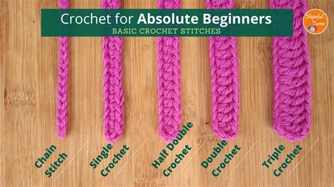 How To Crochet For ABSOLUTE BEGINNERS Basic Crochet Stitches YouTube