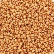 Mini rocailles 11 0 2 mm Terra Métallique Light Gold x20g Perles Co