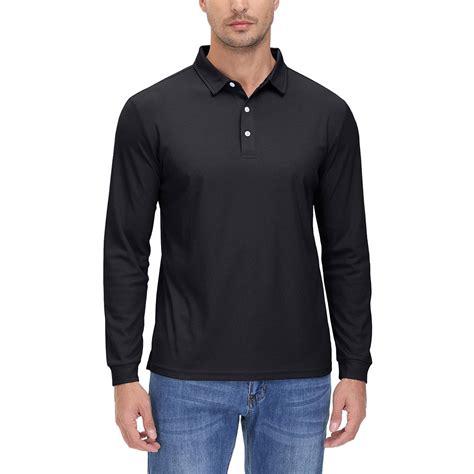 Mens Casual Quick Dry Polo Shirt With 3 Buttons Tacvasen