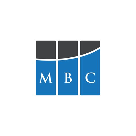 MBC letter logo design on WHITE background. MBC creative initials ...