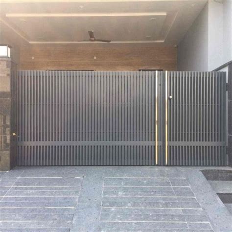 Modern Aluminum Aluminium Profile Main Gate For Home At Sq Ft