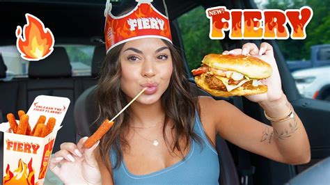 Burger King S New Fiery Menu Mukbang Can I Handle The Heat Youtube