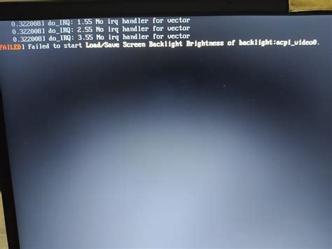 Failed To Start Load Save Screen Backlight Support Manjaro Linux Forum