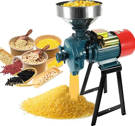 Electric Grain Grinder Mill W V Dry Cereals Grinder With Funnel