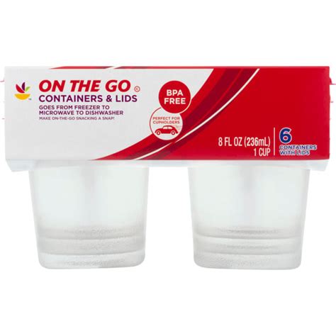 Save on Giant On The Go Containers & Lids 8 oz Order Online Delivery | Giant