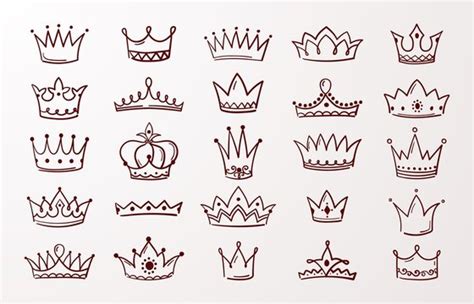 Simple Queen Crown Outline