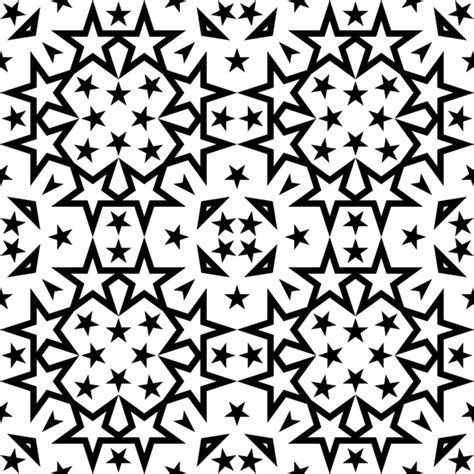 Star Seamless Pattern Vector Illustration Background Wallpaper Star