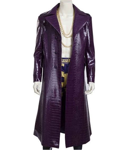 Suicide Squad Joker Coat Purple Joker Leather Jacket Jackets Masters