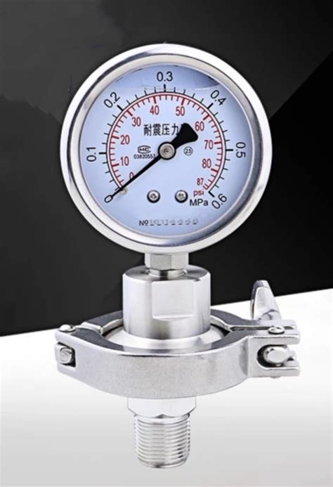 Hygienic Clamp Mounted Diaphragm Seal Pressure Gauge