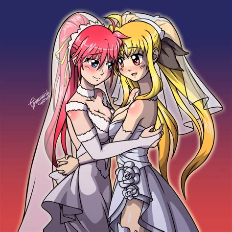 Signum Fate Testarossa From Magical Girl Lyrical Nanoha Requested By Gimmish Hentai Foundry