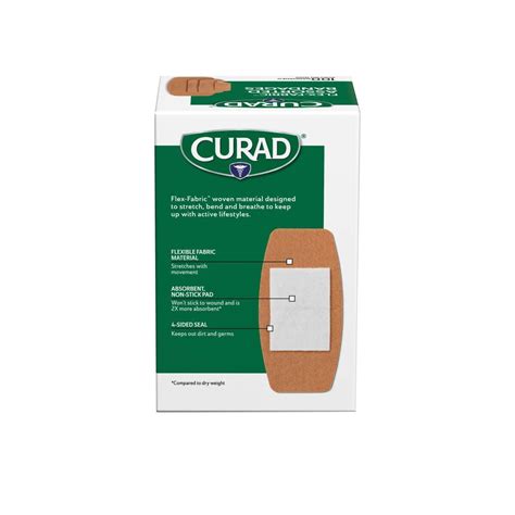 Curad Flex Fabric Adhesive Bandages Assorted Sizes 100 Count Pack Of 6