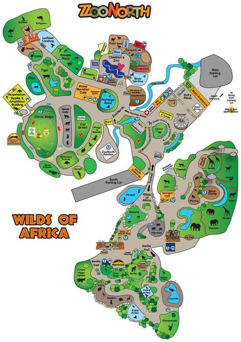 Dallas zoo map - Map of Dallas zoo (Texas - USA)