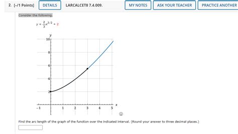 Solved Consider The Following Y X Find The Arc Chegg