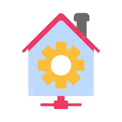 Icono Plano De Automatización Del Hogar Vector Png Casa Inteligente