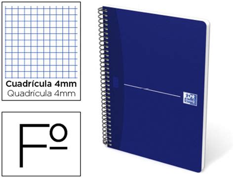 Cuaderno Espiral Oxford Essentials Tapa Blanda Folio Hojas G