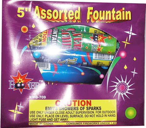 5" Assorted Fountain - USA FIREWORKS