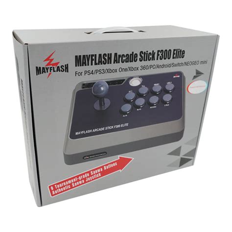 Mayflash F300 Elite Arcade Stick with Sanwa Button & Joystick for For