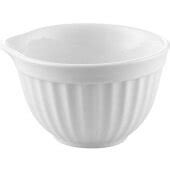 CAC RKF 204 4 Oz RKF Porcelain Fluted Ramekin W Pour Spout Super