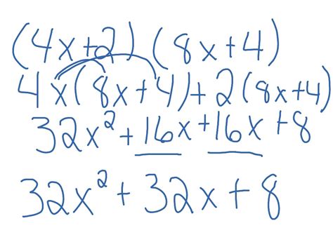 Binomial Times Binomial Worksheet