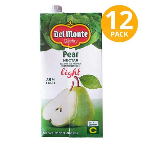 Del Monte Light Néctar De Pera 946 Ml Pack De 12 Superunico El