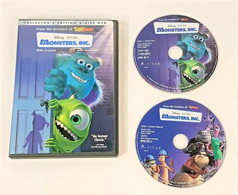 Monsters Inc Dvd Disc Set Collectors Edition With Free