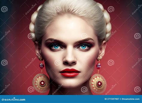 Digital Painting Woman With Creative Hairstyle People Expressions