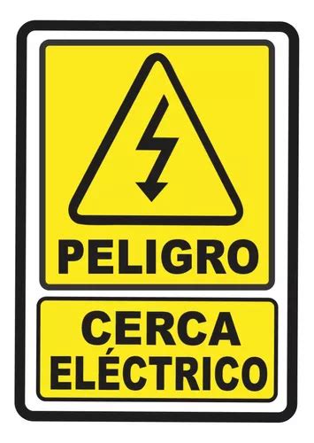 Señalización Aviso Metálico Peligro Cerca Eléctrica 20x15 Cm Cuotas