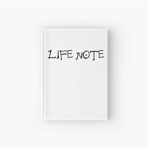 Life Note In White Hardcover Journal For Sale By Chofudge Redbubble