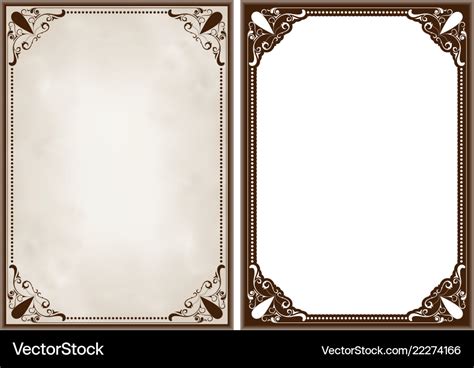 Decorative Frame In Vintage Style Royalty Free Vector Image