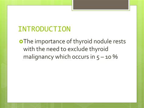 Thyroid Nodule Evaluation Ppt