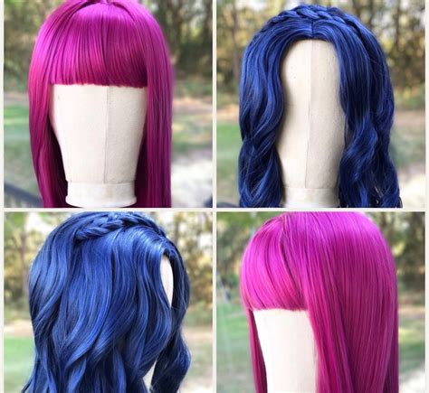 Mal Descendants 2 Movie Style Adult Wig Purple - Etsy