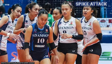 Adamson Lady Falcons Stun DLSU Lady Spikers Inch Closer To Shakeys