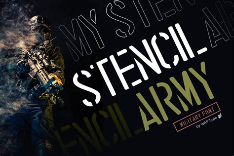 stencil army | Creative Market