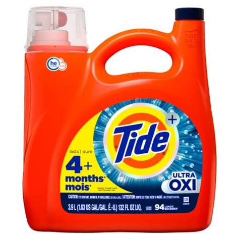 Tide With Ultra Oxi Original Scent Liquid Laundry Detergent 132 Fl Oz