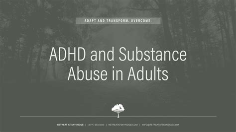 Adhd And Substance Abuse In Adults