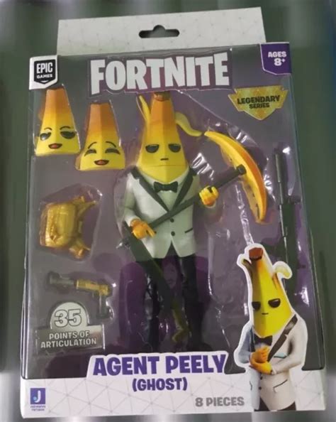 FORTNITE 15CMS LEGENDARY Series Agent Peely Ghost Action Figure ...