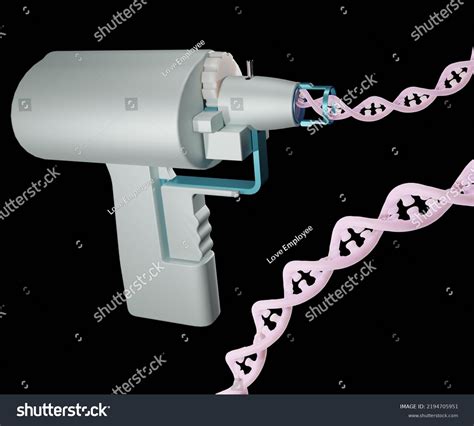 Gene Gun Biolistic Particle Delivery System Stock Illustration