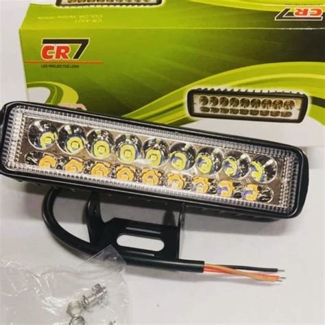 Jual Lampu LED Tembak Sorot Motor Mobil 2warna Kuning Putih 18 Wat LED